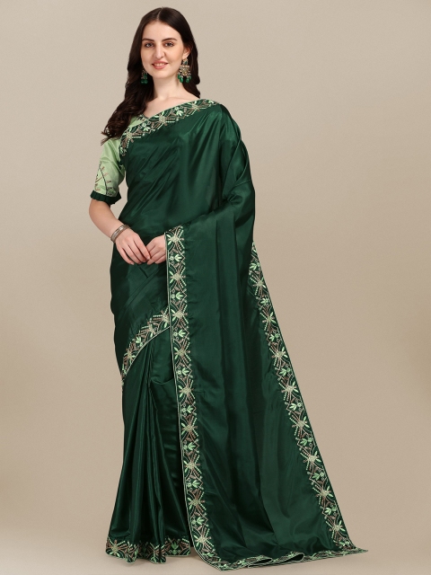

ZIKARAA Green Zari Silk Cotton Saree