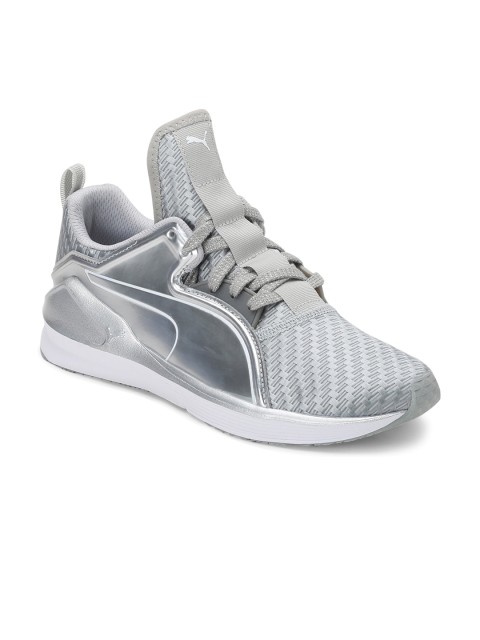 

Puma Women Silver-Toned Fierce Low Metallic Training Shoes