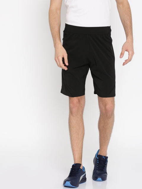 

Puma Men Black Solid Regular Fit Sports Shorts