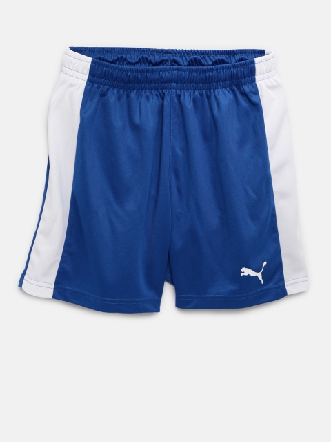 Puma Boys Blue Solid Pitch Sports Shorts available at myntra for Rs.449