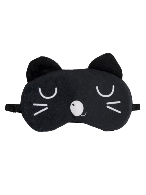 

Awestuffs Black Printed Sleeping Eye Mask