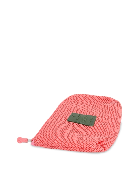 

Awestuffs Pink Solid Makeup Pouch
