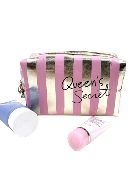 

Awestuffs Women Pink Printed Travel Pouch