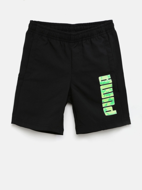 Puma Boys Black Hero Woven DryCell Sports Shorts available at myntra for Rs.449