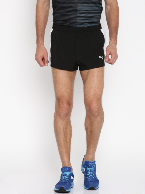 

Puma Men Black Cross The Line Solid Sports Shorts