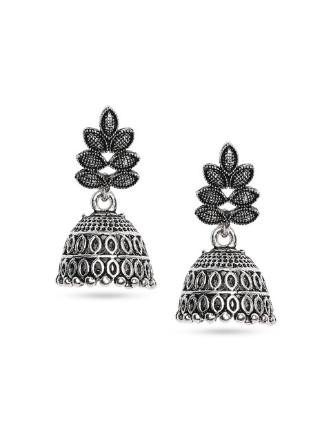 

SATCHEL Silver-Toned Contemporary Jhumkas Earrings