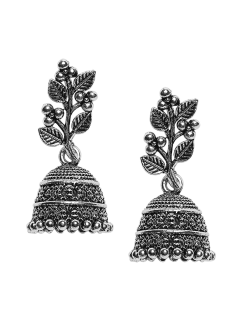 

SATCHEL Women Silver-Toned Contemporary Jhumkas Earrings