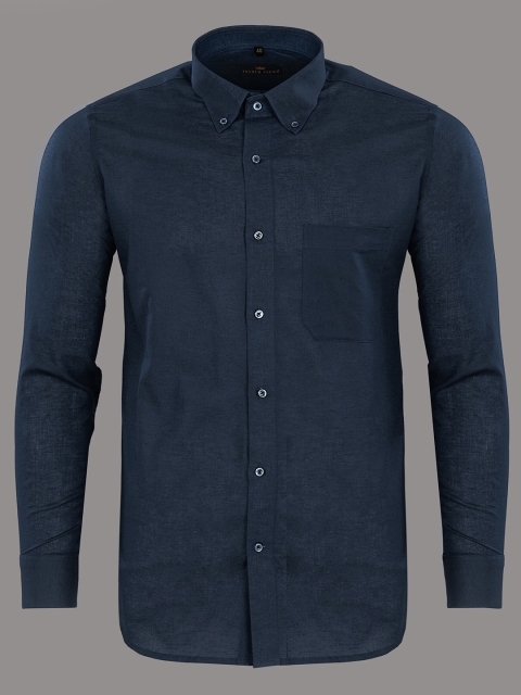 

FRENCH CROWN Men Blue Standard Formal Shirt