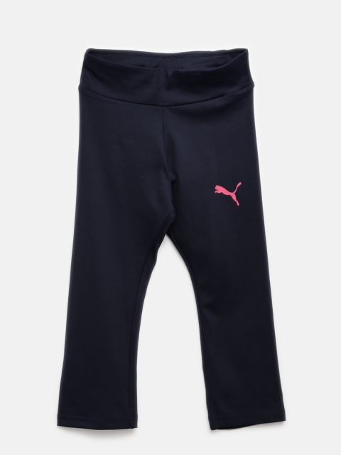 

Puma Girls Navy Active Dry ESS 3/4 Leggings, Navy blue