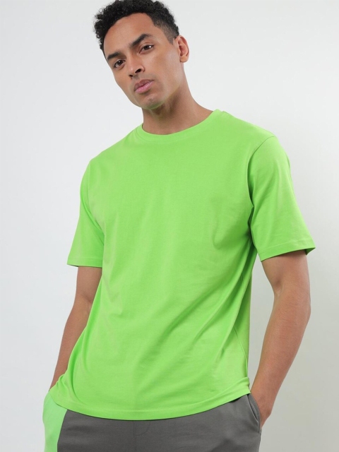 

Bewakoof Men Green Oversized T-shirt