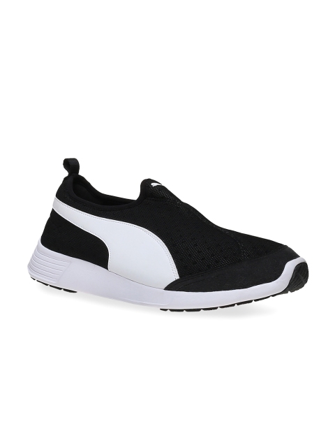 

Puma Unisex Black Mesh Colourblocked ST Trainer Evo Sneakers