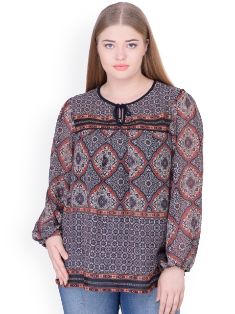 

Oxolloxo Women Multicoloured Printed Top, Multi