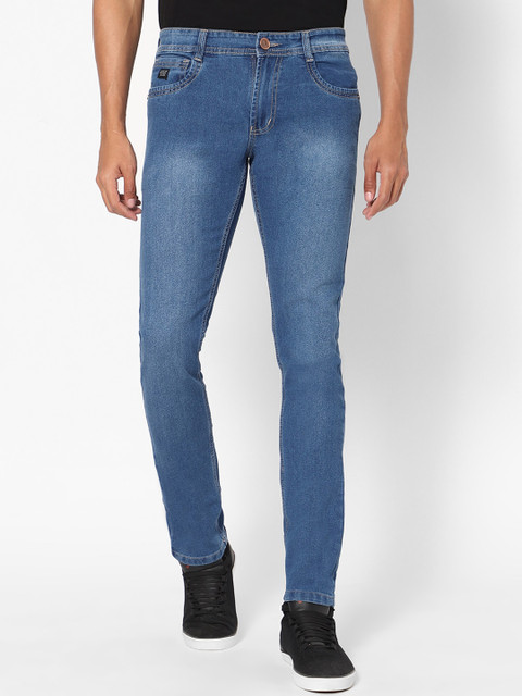

ROCKING SWAMY Men Blue Slim Fit Light Fade Stretchable Jeans