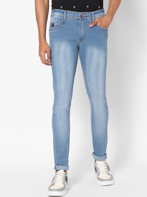 

ROCKING SWAMY Men Blue Slim Fit Heavy Fade Stretchable Jeans