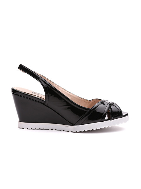 

Carlton London Women Black Solid Wedges