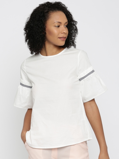 

Vero Moda Women White Solid Top