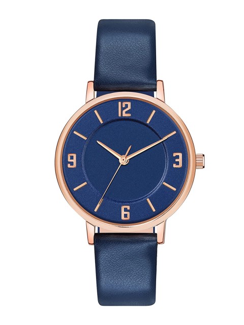 

SWADESI STUFF Women Blue Dial & Blue Leather Straps Analogue Watch MT BLUE