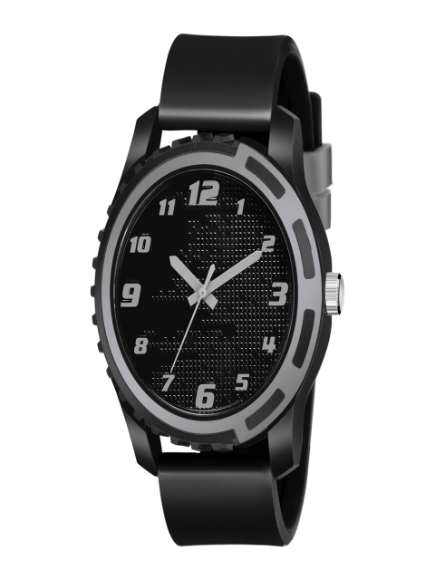 

WATCHSTAR Men Black Dial & Black Leather Straps Analogue Watch MT-111, Multi