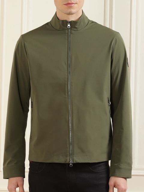 

HACKETT LONDON Men Green Insulator Cape Jacket