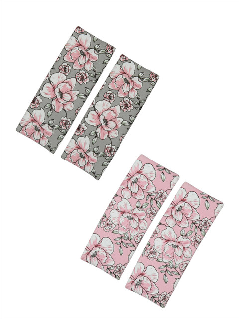 

FUNKRAFTS Girls Pink & White Set of 4 Fur Bobby Pins
