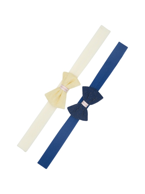 

FUNKRAFTS Girls Cream-Coloured & Navy Blue Set of 2 Hair Accessory Set
