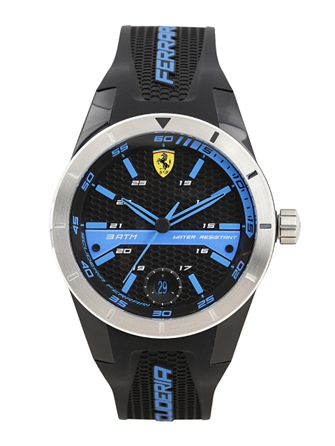 

SCUDERIA FERRARI Men Black & Blue Analogue Watch