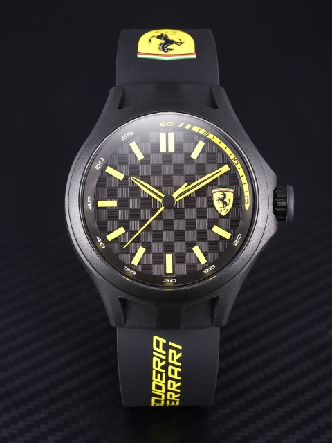 

SCUDERIA FERRARI Pit Crew Men Black Analogue Watch 0830286_SF