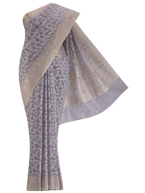 

Nalli Next Blue & Beige Ethnic Motifs Pure Cotton Kota Saree