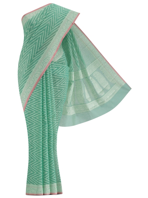 

Nalli Next Green Printed Pure Cotton Saree