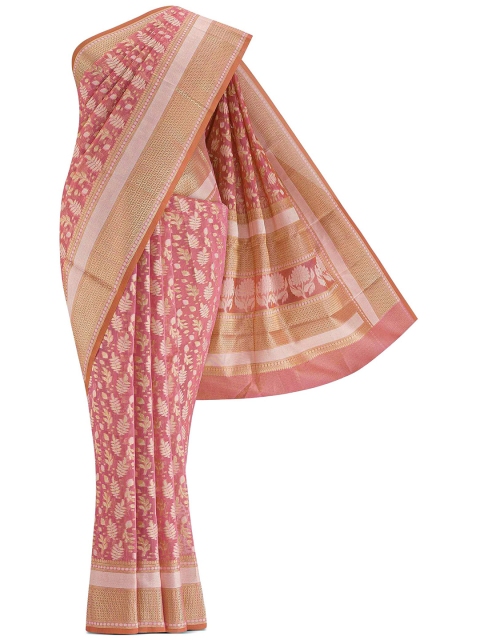 

Nalli Next Pink Woven Design Pure Cotton Kota Saree