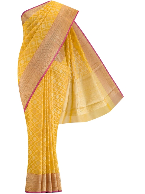 

Nalli Next Yellow Woven Design Kota Pure Cotton Saree