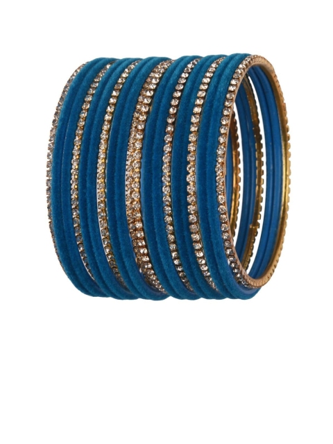 

Efulgenz 20 Pcs Blue Bangle Set