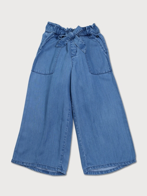 

Gini and Jony Girls Blue Flared Culottes Trousers