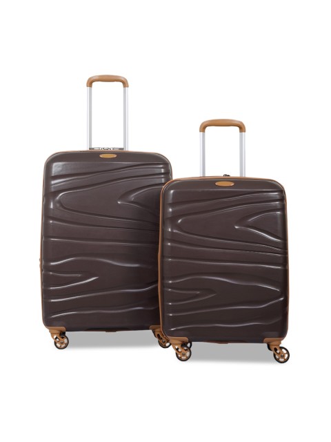 

Polo Class Set Of 2 Brown Textured Hard Sided Trolley Bag
