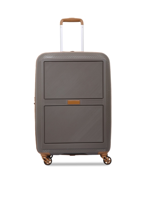 

Polo Class Adults Light Brown Solid Hard Sided Trolley Bag-20 inch