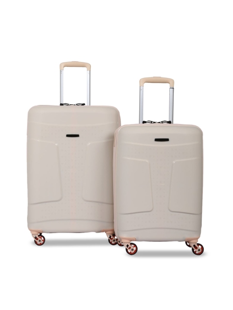 

Polo Class Set of 2 Beige Solid Hard Sided Trolley Bag-20 & 24 inch