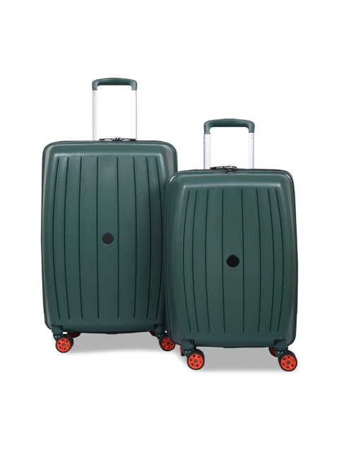 

Polo Class Set of 2 Green Textured Trolley Bag
