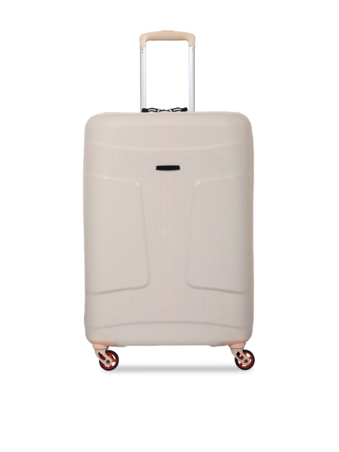 

Polo Class Beige Solid Hard Sided Scan Trolley Bag