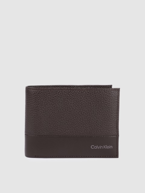

Calvin Klein Jeans Men Brown Solid Leather Two Fold Wallet