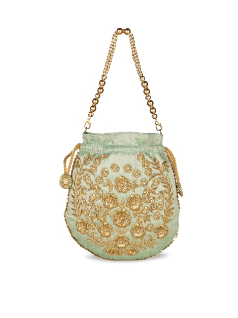 

Rocia Green PU Structured Sling Bag