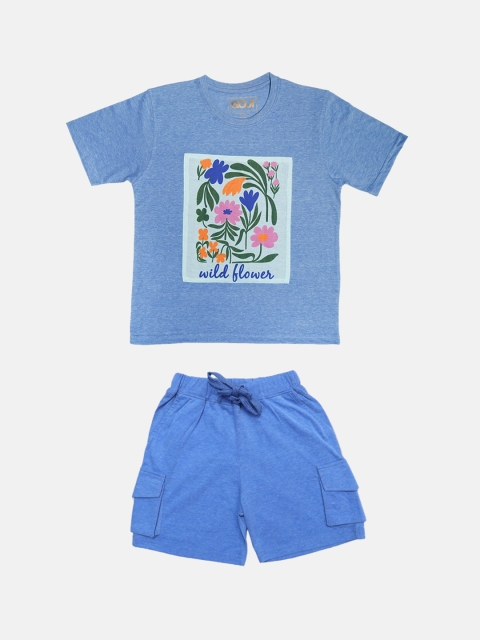 

GOJI Kids Blue Printed Night suit