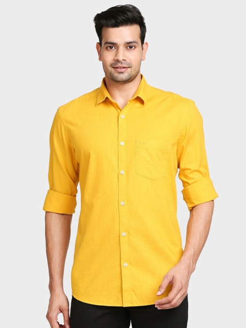 

ColorPlus Men Yellow Tailored Fit Casual Shirt