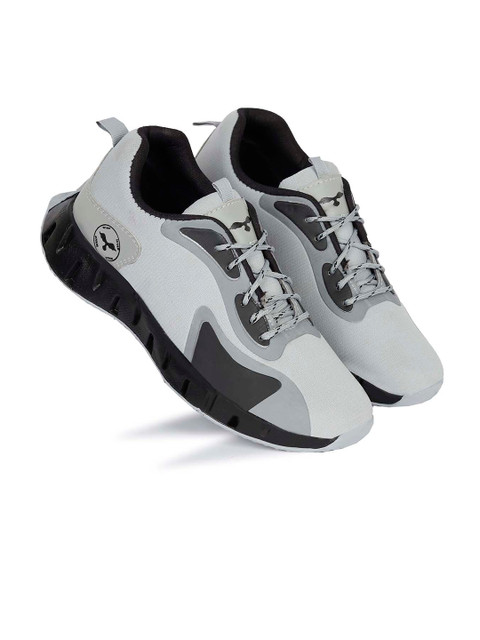 

WIN9 Men Grey Mesh Walking Non-Marking Shoes