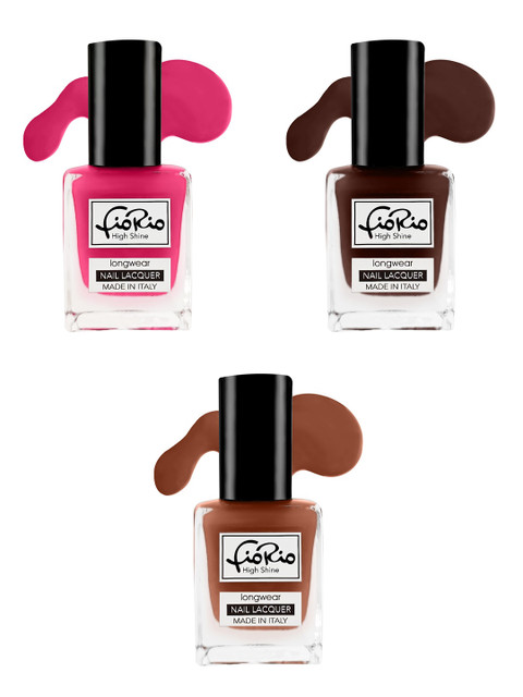 

Fiorio Set of 3 High Shine Long Lasting Nail Lacquer 11 ML, Na