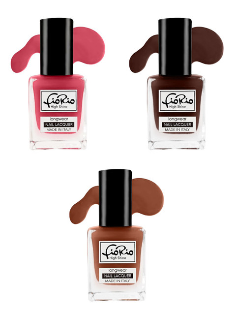 

Fiorio Women Maroon Pink Set Of 3 Nail Polish