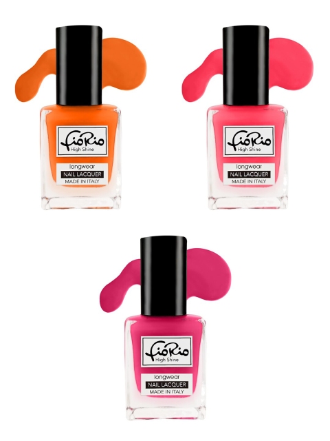 

Fiorio Set of 3 High Shine Long Lasting Nail Lacquer 11 ML, Na