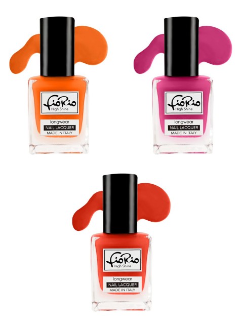 

Fiorio Women Orange Purple Set Of 3 Nail Polish
