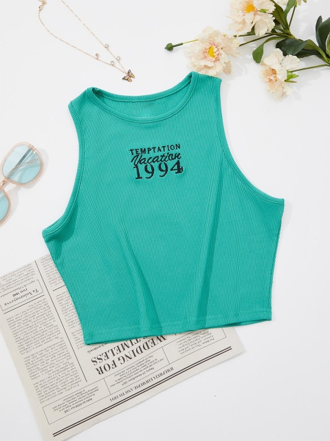 

URBANIC Green Print Top