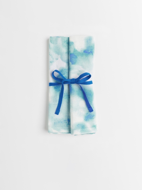 

H&M 2-Pack Patterned Napkins, Blue