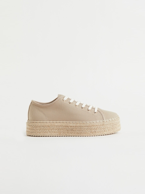 

H&M Women Beige Sneakers